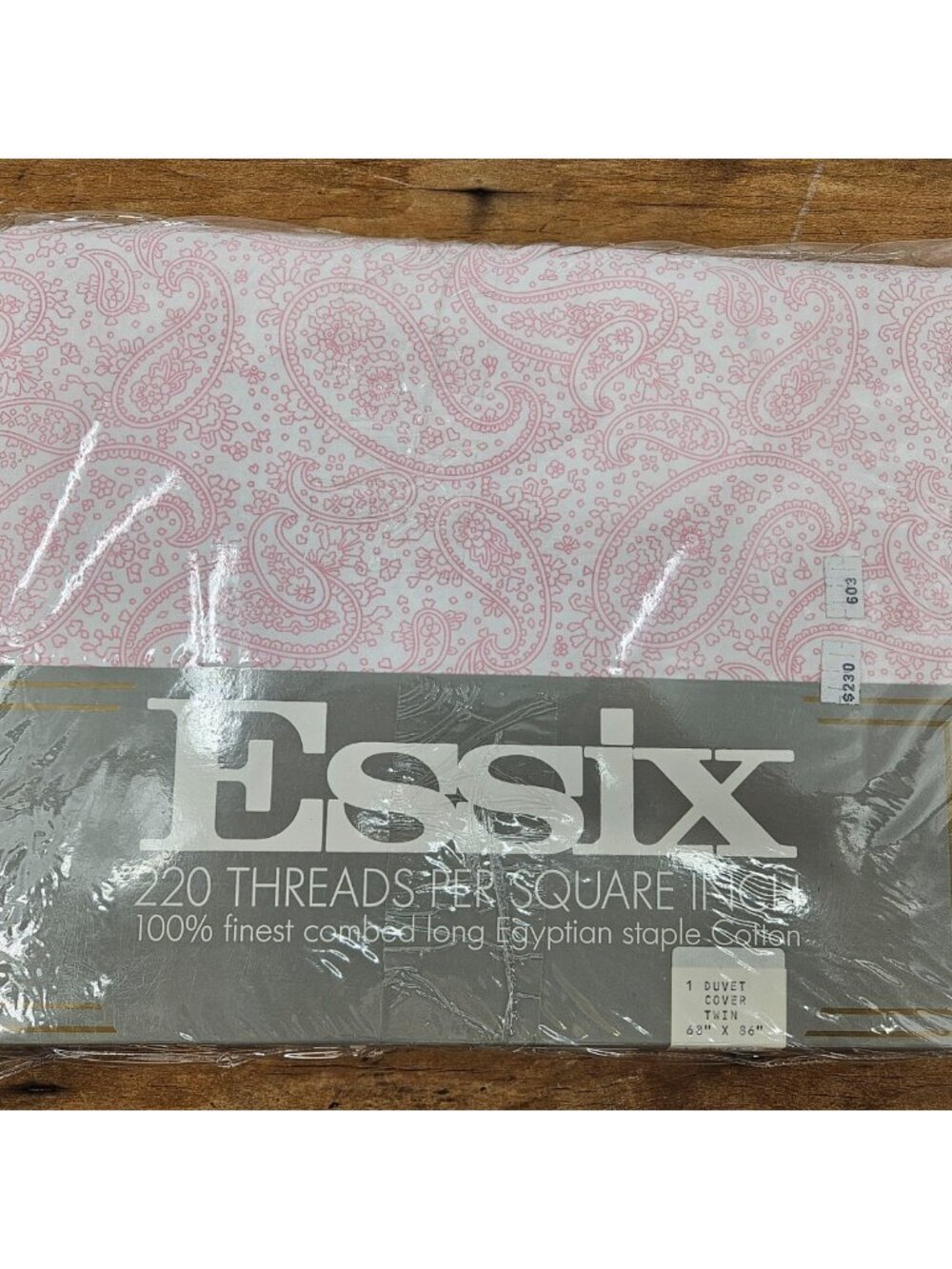 New Essix Pink Paisley Duvet Cover Twin Size Egyptian Cotton Belgium